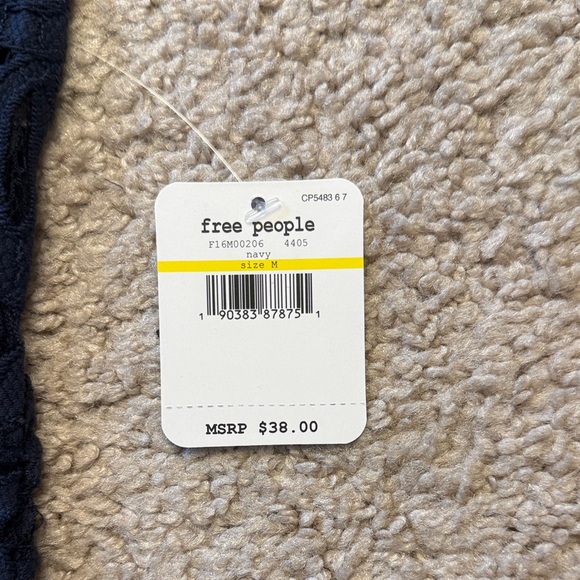 NWT Free People Midnight Blue Lace Bralette - Picture 2 of 6